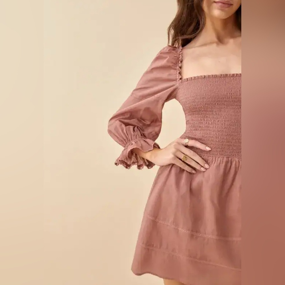 Reformation - Dunes Long Sleeve Mini Dress - Picture 10 of 13